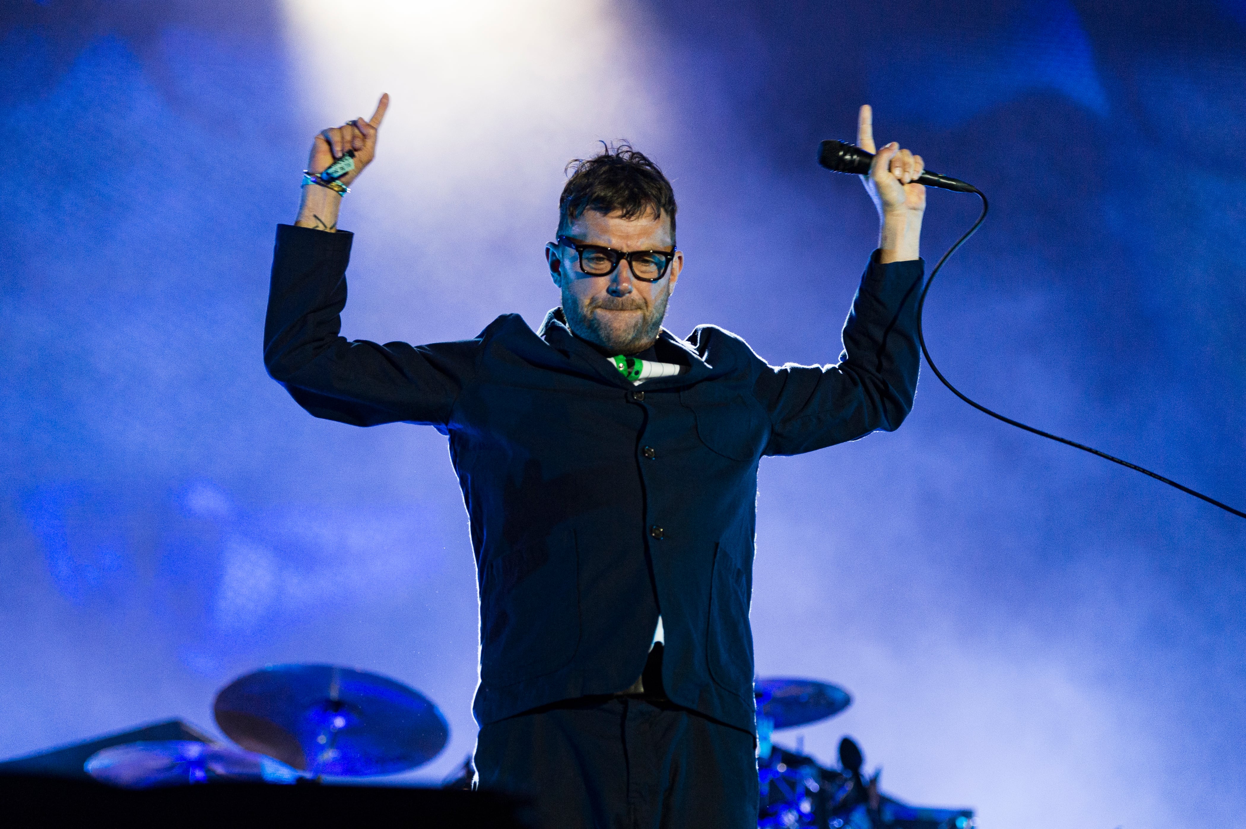 Damon Albarn, en un concierto de Blur.