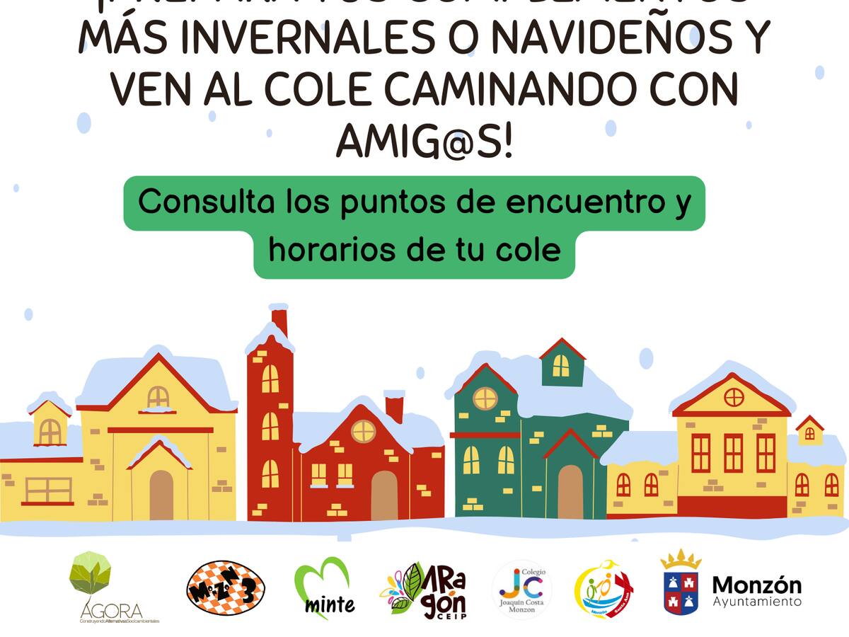 Monzón pone en marcha el programa de ‘Caminos Escolares’