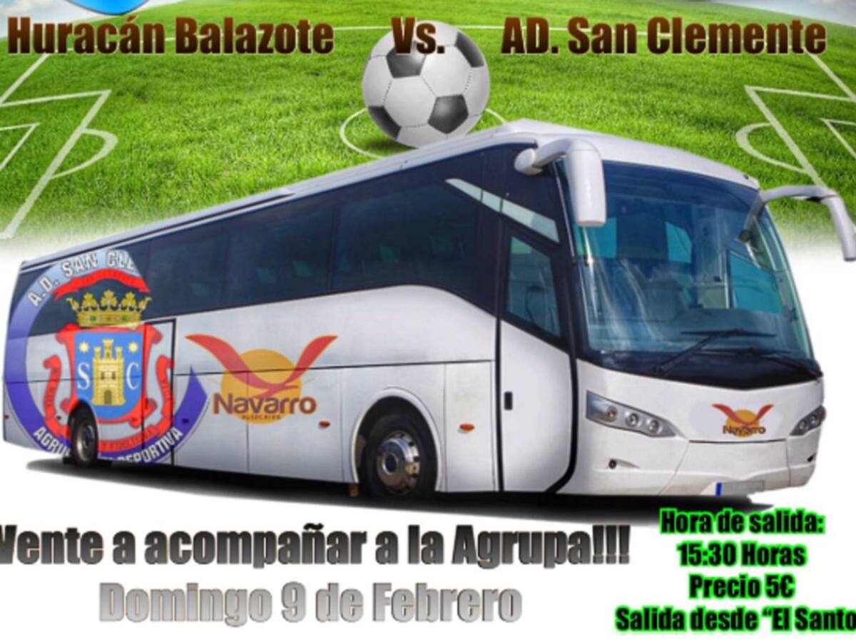 La AD San Clemente fleta un autobús para que sus aficionados viajen a Barrax