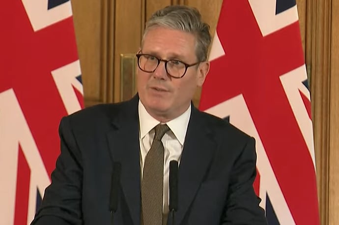 El primer ministro de Reino Unido, Keir Starmer.