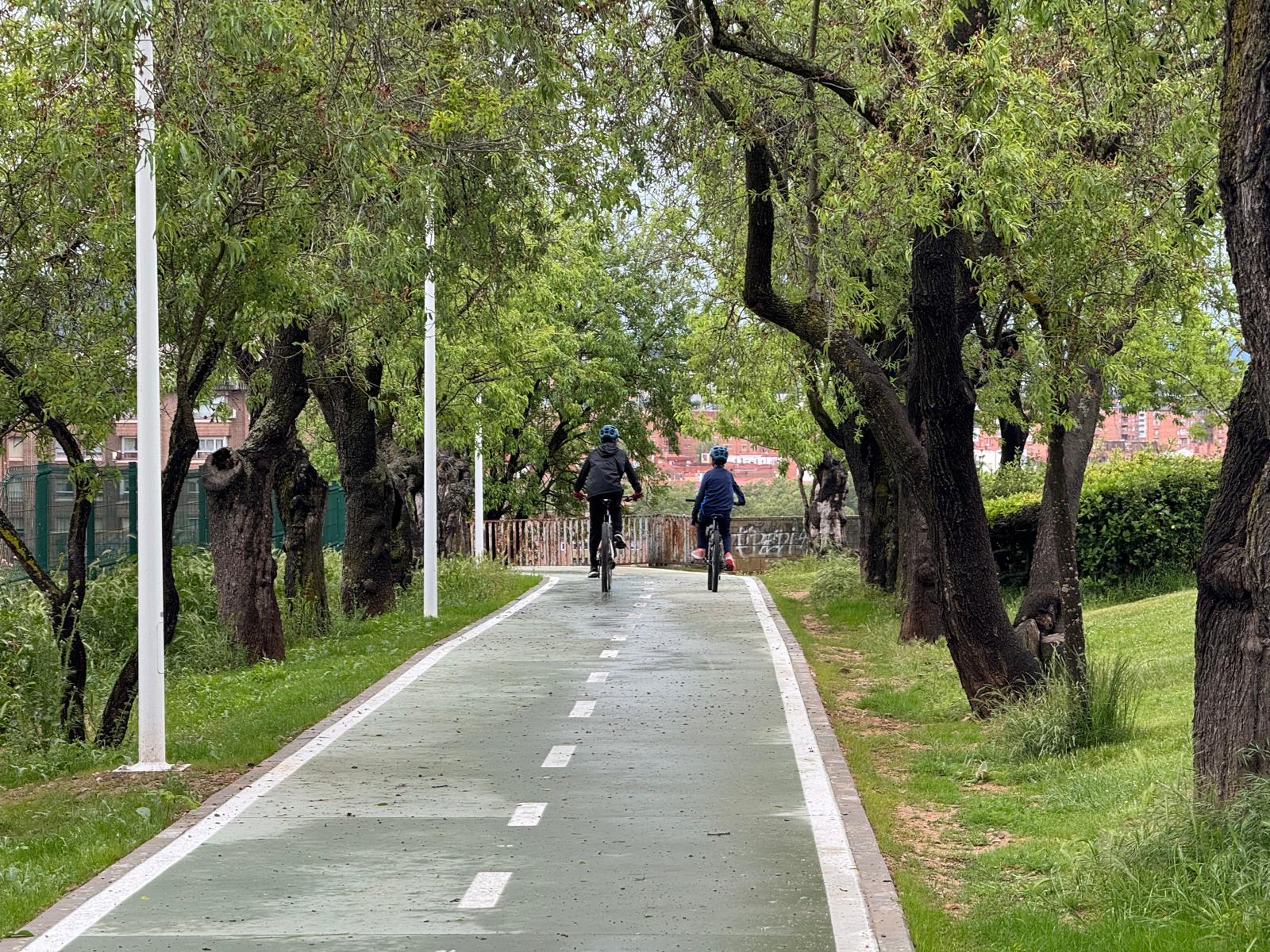 Nuevo carril bici de Parquesol