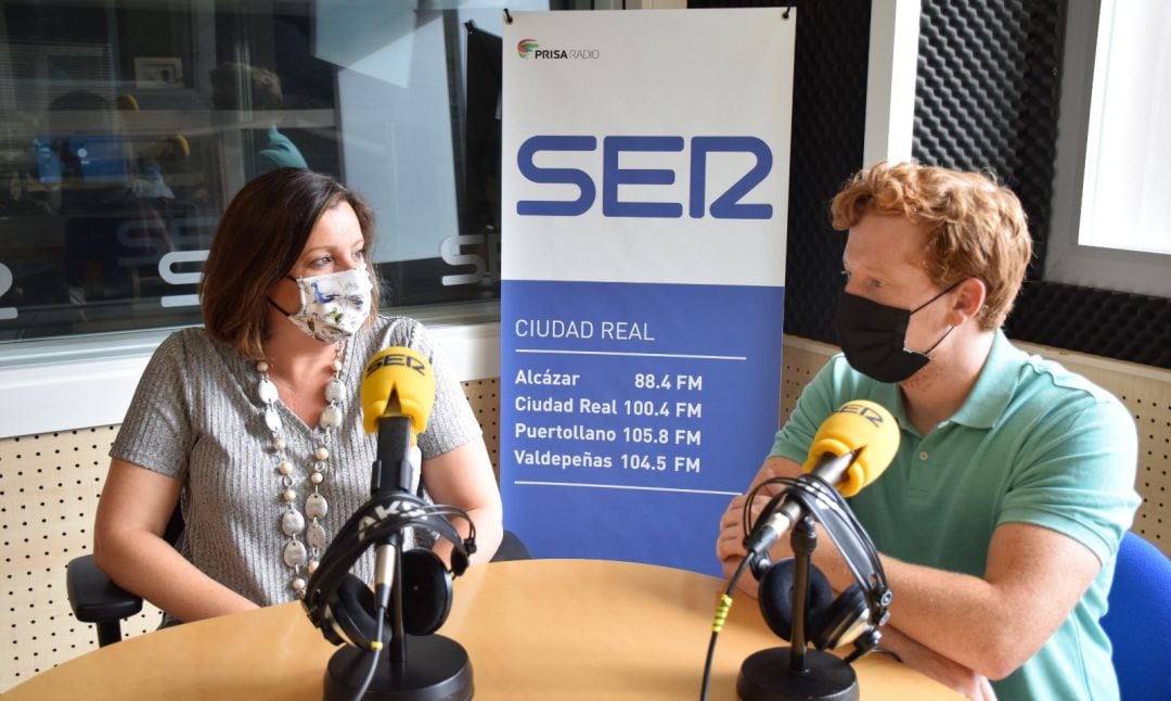 Patricia Franco en los estudios de SER Ciudad Real