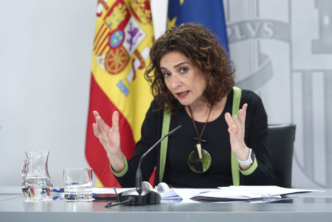 La ministra portavoz y de Hacienda, María Jesús Montero, comparece en rueda de prensa posterior al Consejo de Ministros