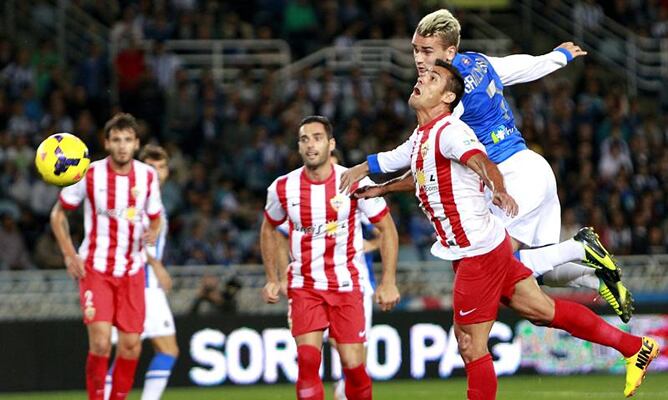 El francés anota el primer tanto del partido en la jornada 10 de la Liga BBVA.