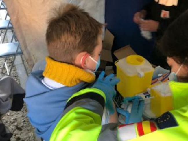 Emilio, el primer niño vacunado de 11 años en Toledo