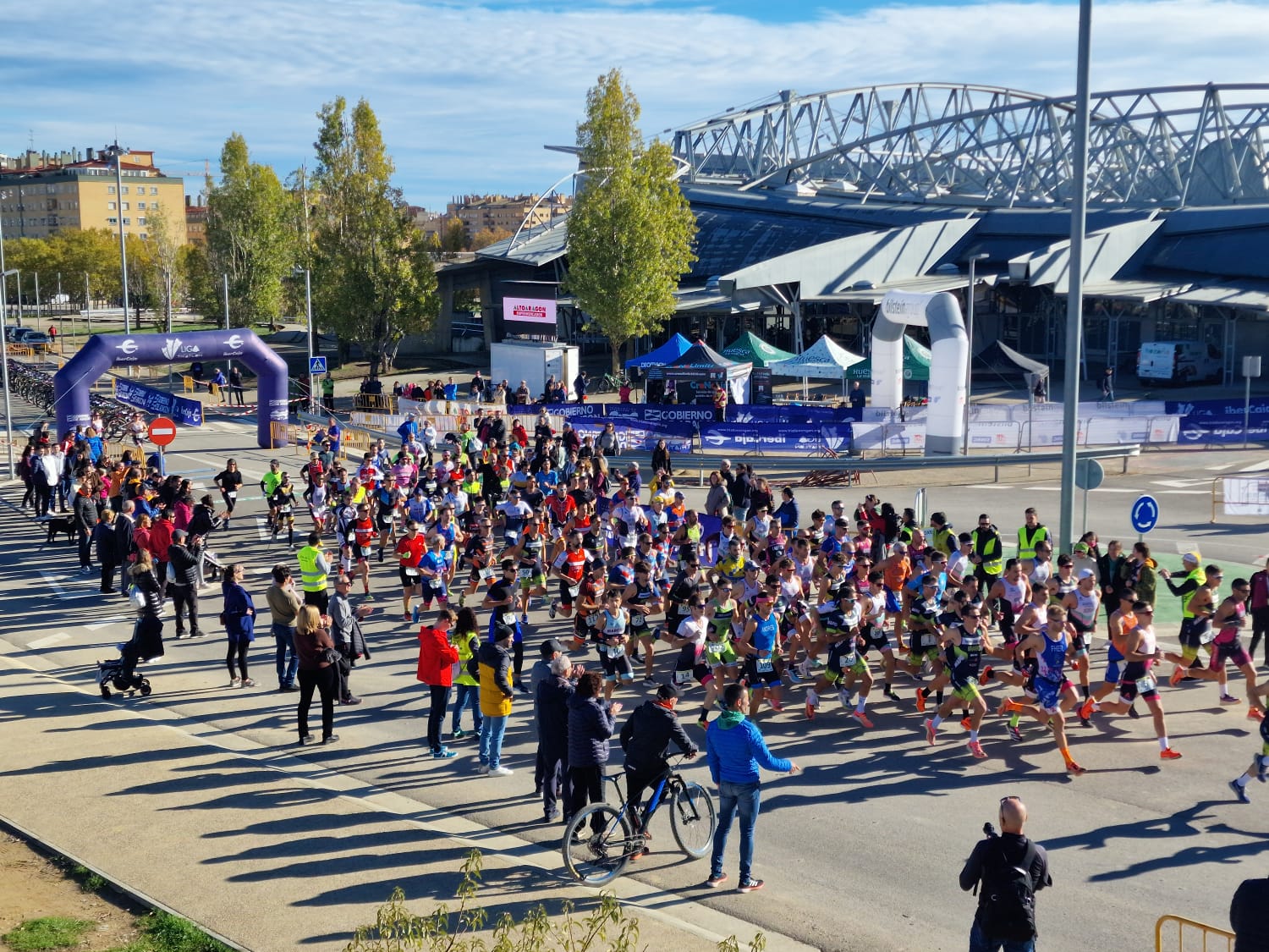 El Duatlón Cros Ciudad de Huesca ha sido una de las citas de la Copa Aragonesa