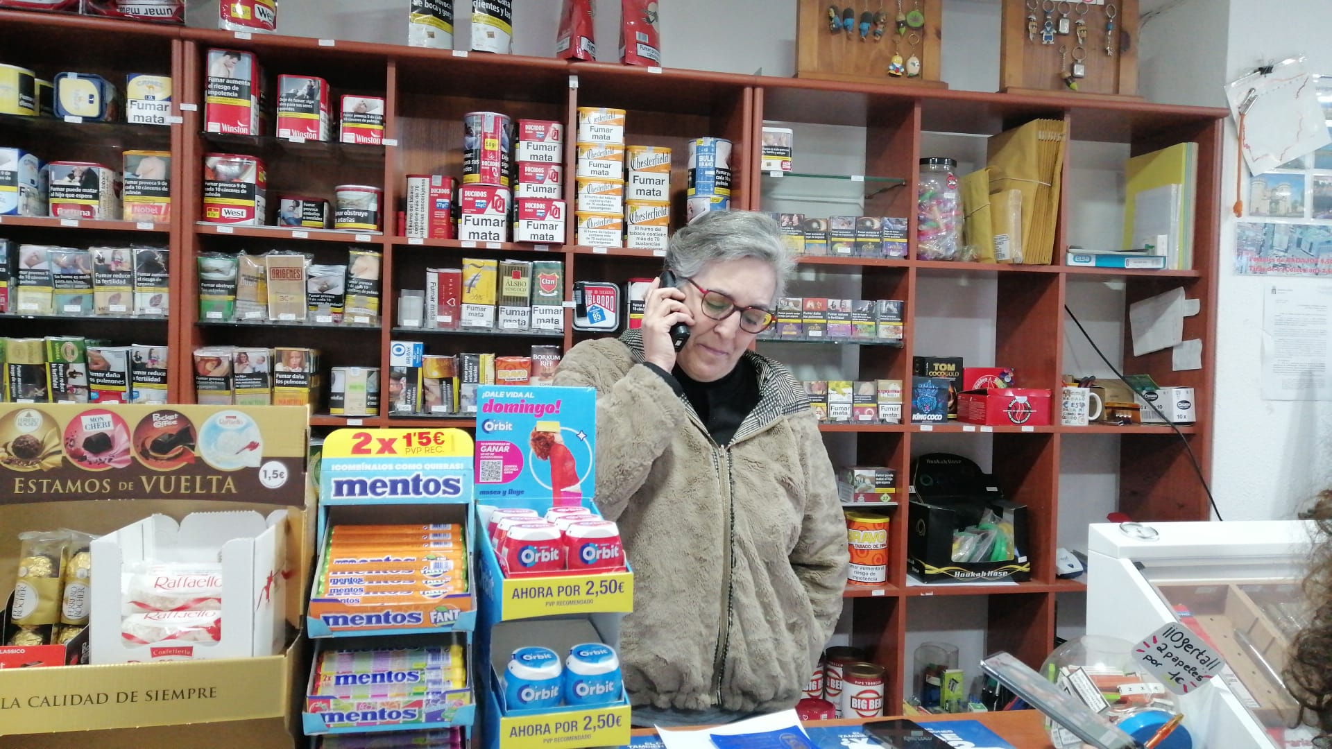 Administración de Loterías de María Auxiliadora en Badajoz donde se ha vendido un décimo del cuarto premio