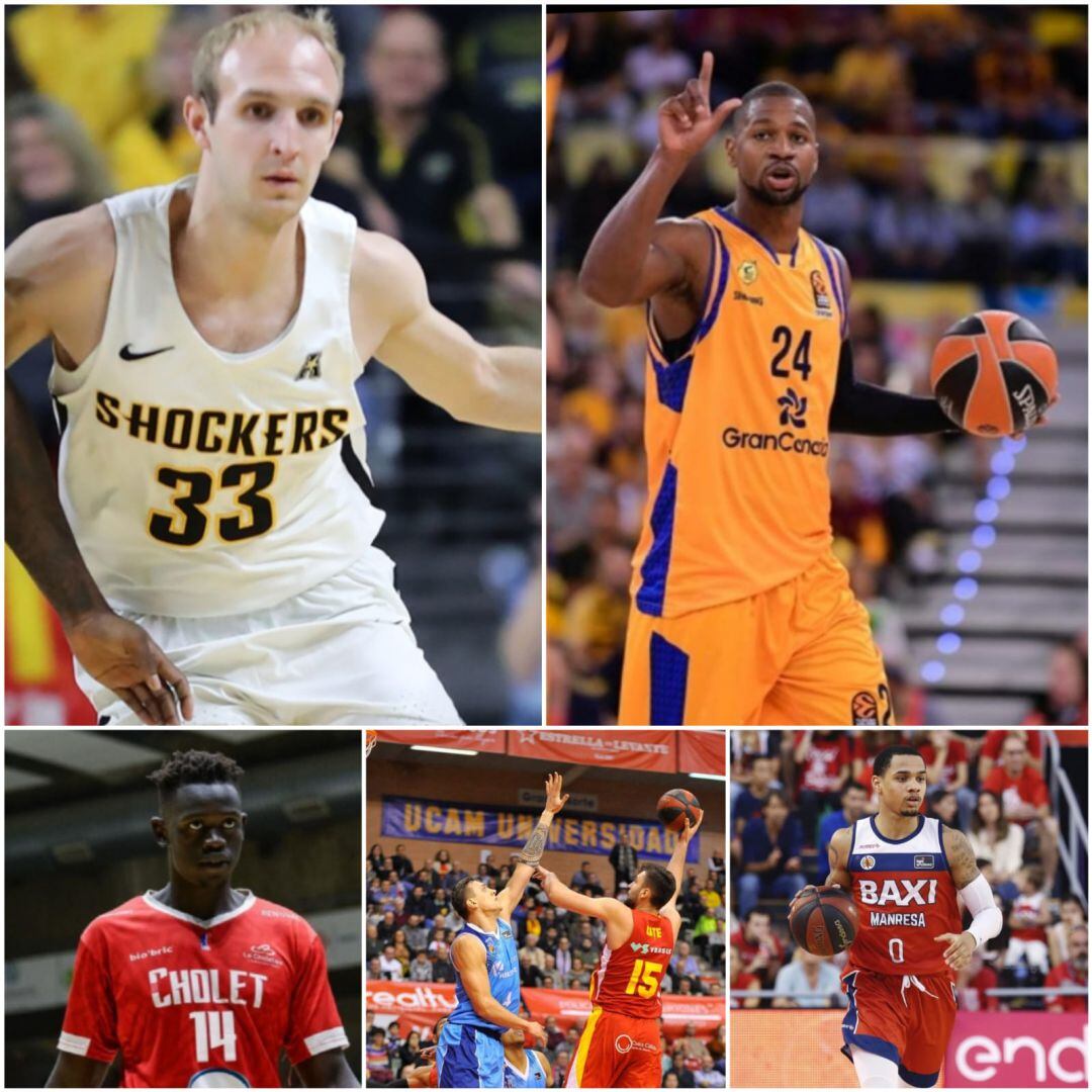 Conner Frankamp y DJ Strawberry (arriba), Peter Jok, Emanuel Cate y Jordan Davis (abajo)