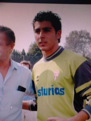 Manu Fernández en su época del Sporting.