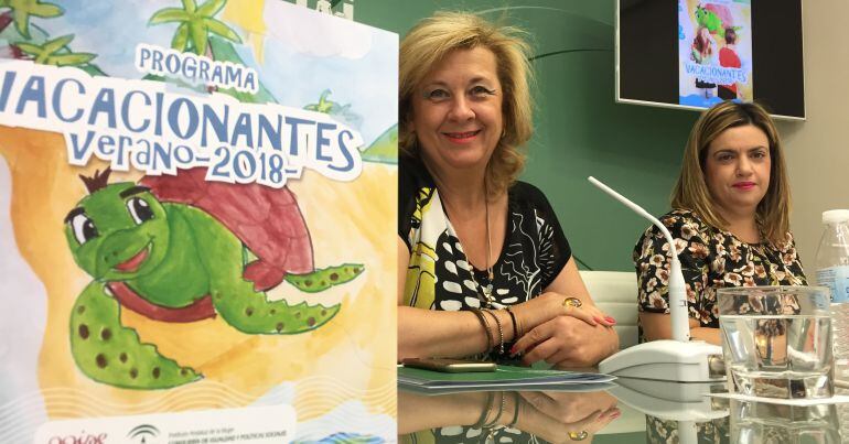 Teresa Vega y Beatriz Martín durante la presentación de &#039;Vacacionantes&#039;