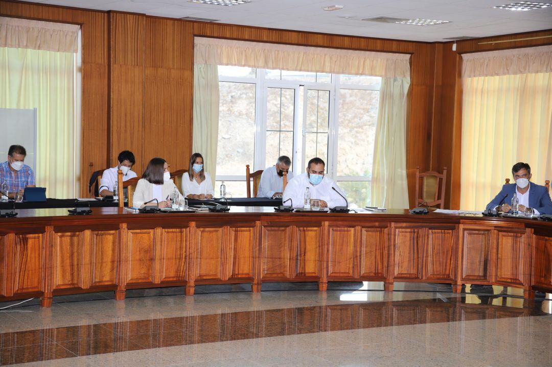 Consejeros de CC-PNC en el Cabildo de Lanzarote.