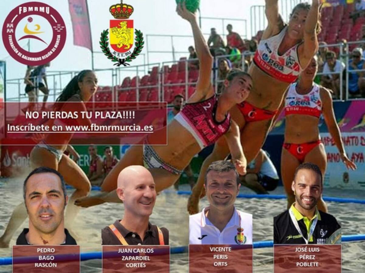 La Federación de Balonmano de la Región prepara su primer curso para entrenador en la modalidad playa