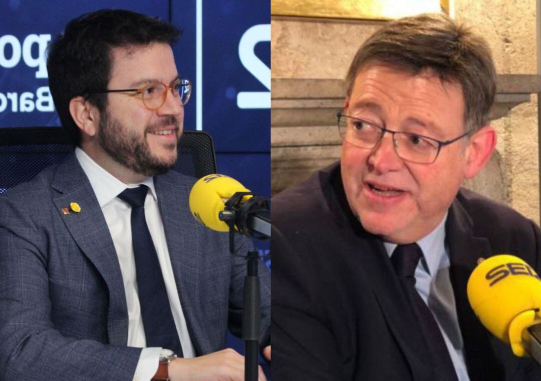 Pere Aragonés y Ximo Puig