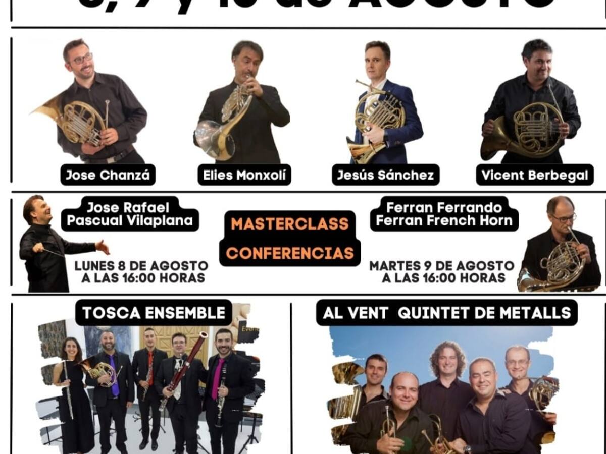 Hasta el miércoles se celebran las IV Jornadas de Trompa “Villa de Biar”