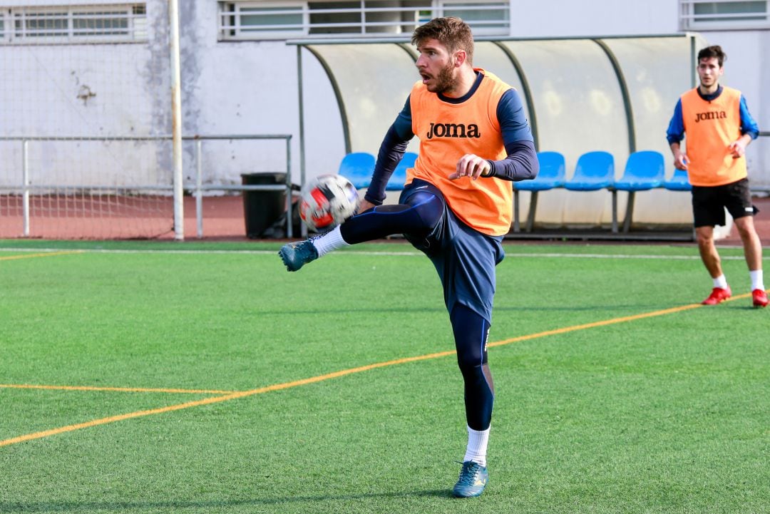 Lolo Garrido durante un entrenamiento