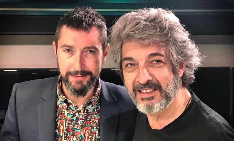 Ricardo Darín y Toni Garrido en los estudios de la SER