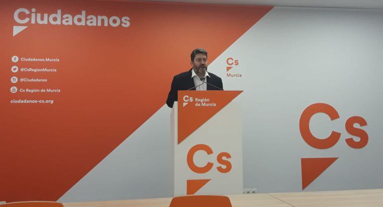 El portavoz de Ciudadanos, Miguel Sánchez, en una imagen de archivo