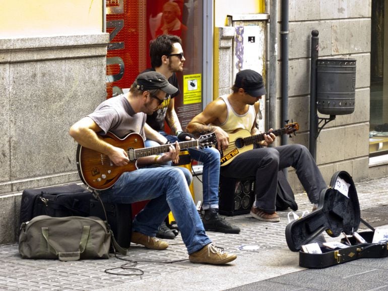 Músicos callejeros