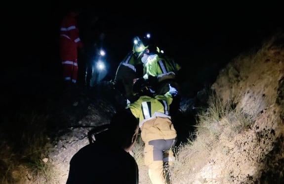 Momento posterior al rescate