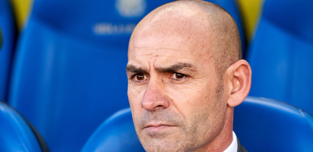 Paco Jémez, durante un partido oficial con el Rayo Vallecano