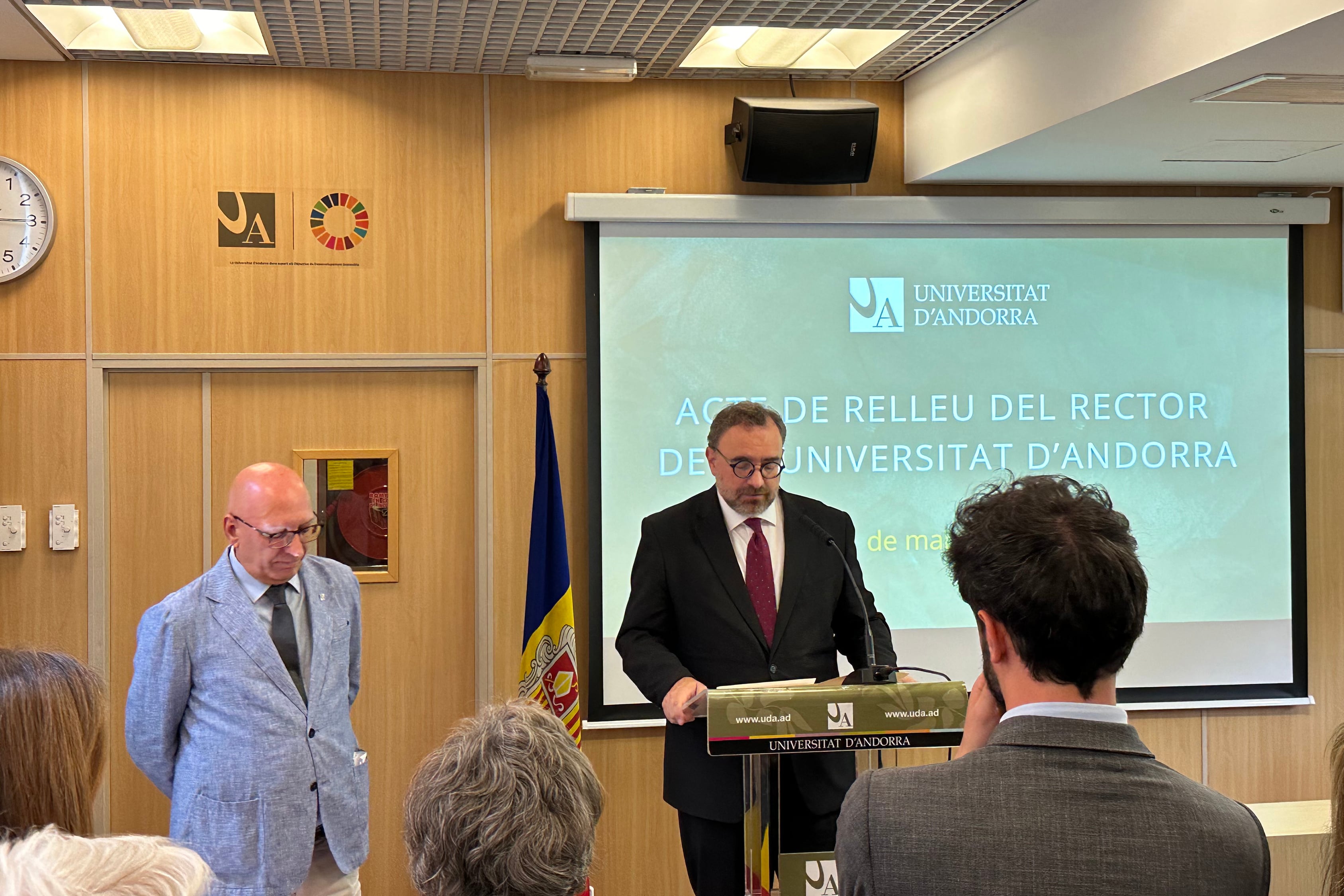 Juli Minoves substitueix Miquel Nicolau al capdavant de la Universitat d'Andorra