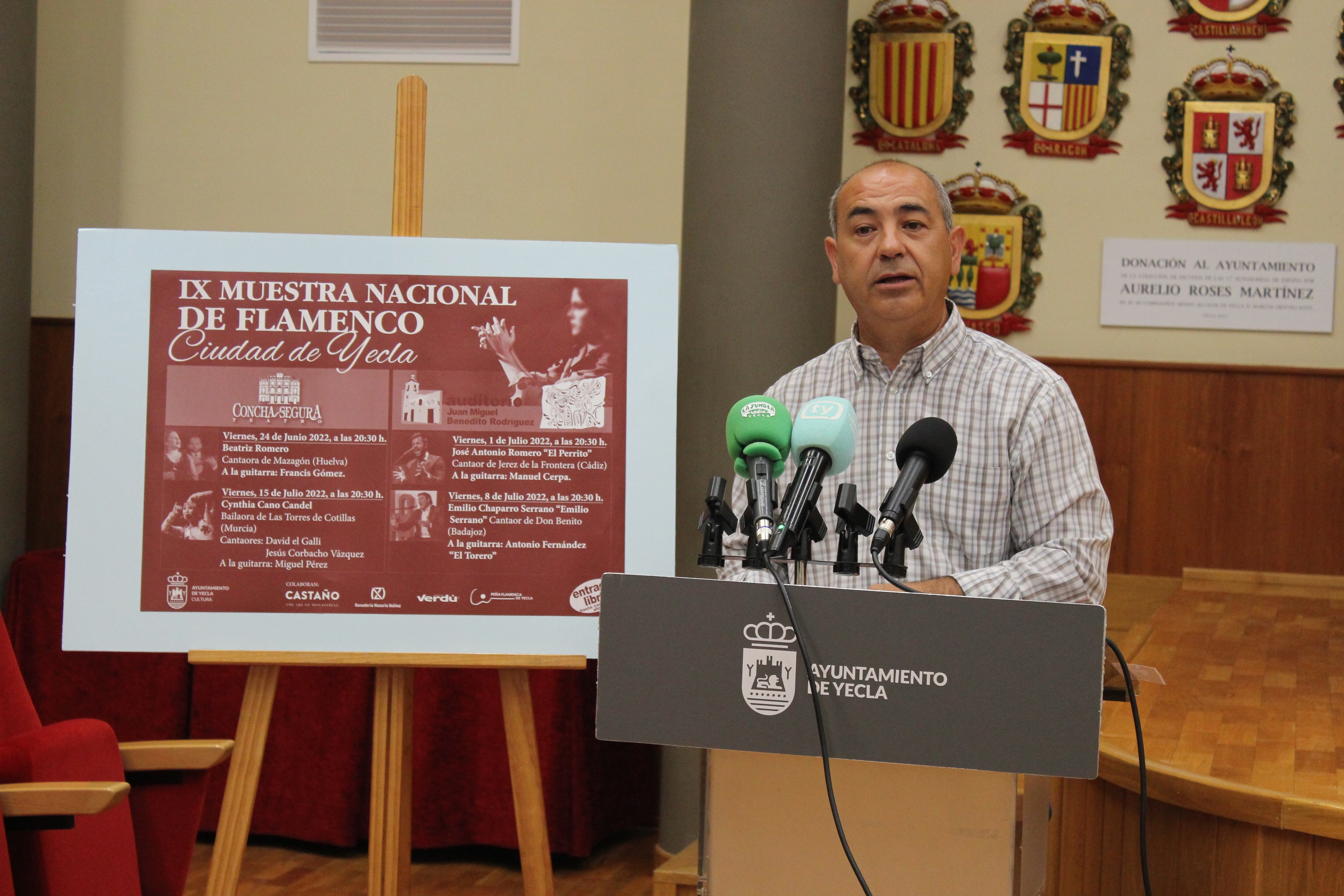 El concejal Jesús Verdú en la presentación del evento