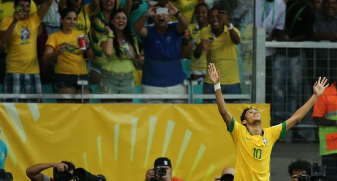 El astro brasileño ha marcado en el duelo ante Italia de la Copa Confederaciones.