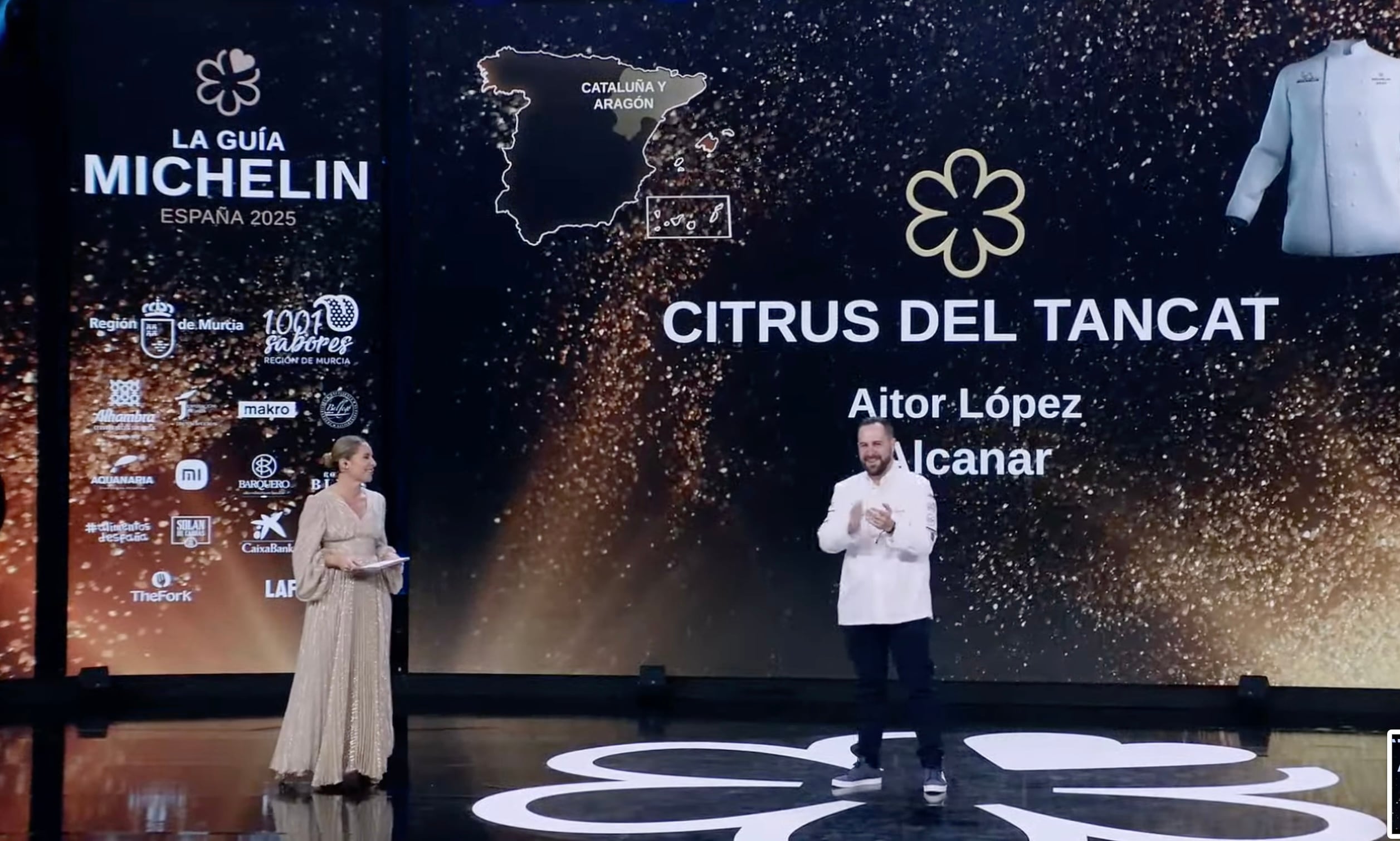 Aitor López en la Gala Estrella Michelin