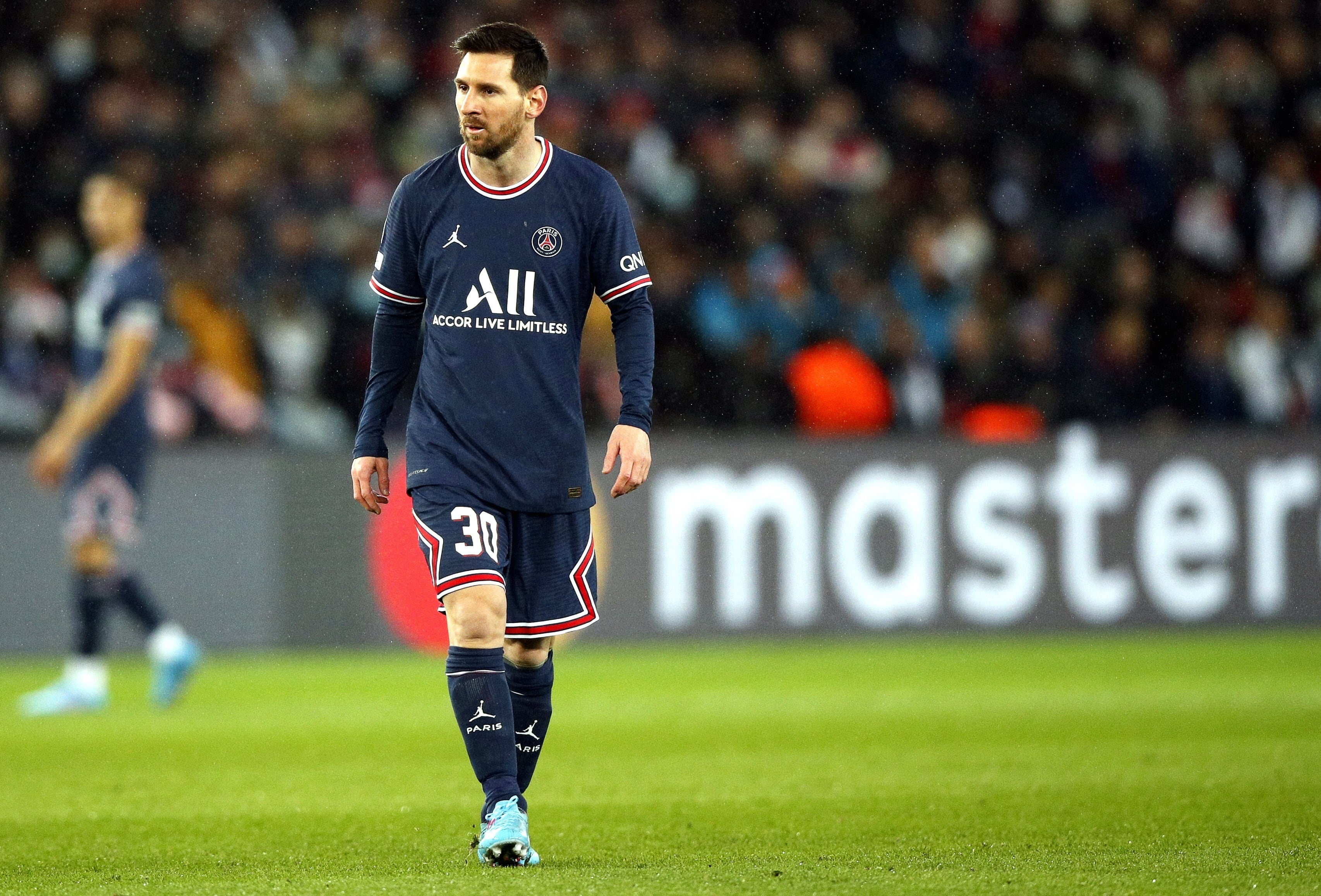 Lionel Messi, durante el partido contra el Madrid