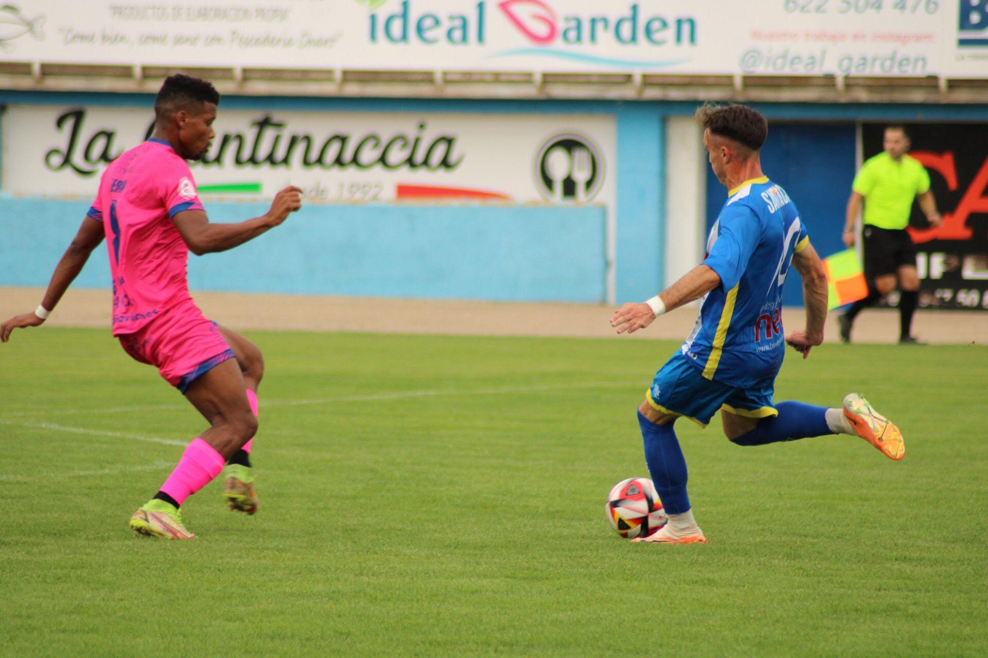 Santa, en el partido del pasado sábado ante el Ourense