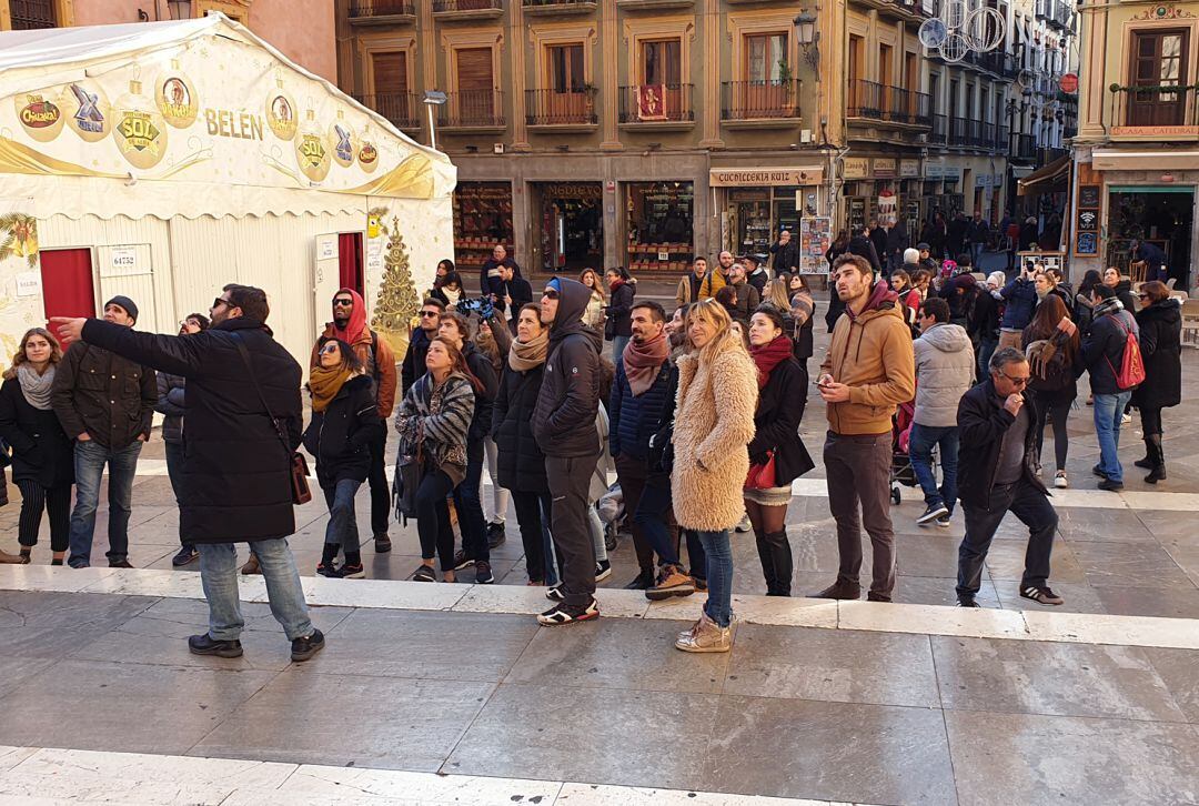 Turistas en Granada el pasado mes de enero