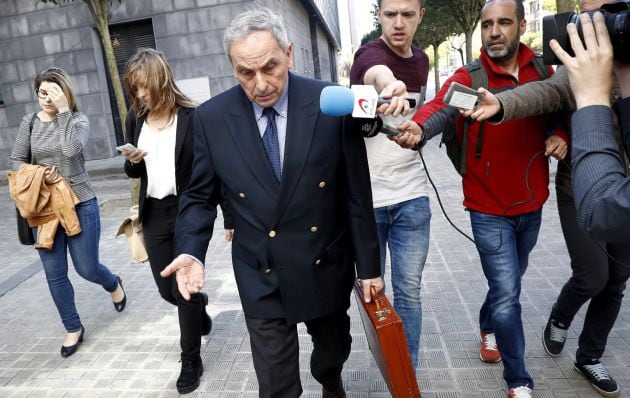 Carlos Bacaicoa ayer en el Palacio de Justicia