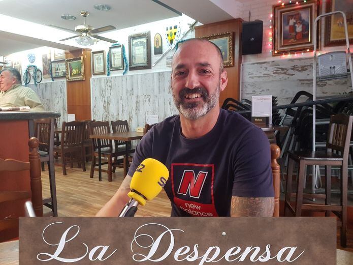 Manuel Carrión, ex jugador del Alcoyano en La Despensa