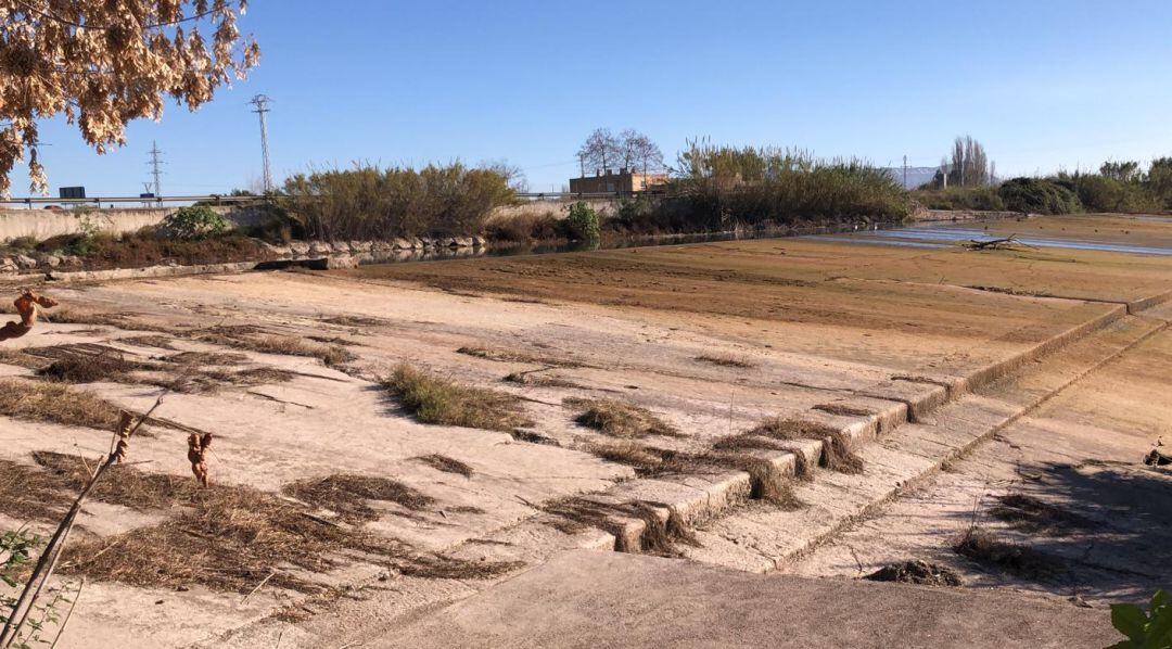 En la zona de Azud de Cullera, entre Sueca y Fortaleny, no pasa agua