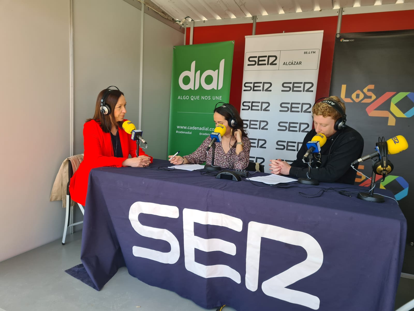 Rosa Melchor en el programa especial de Cadena SER en la Feria de los Sabores