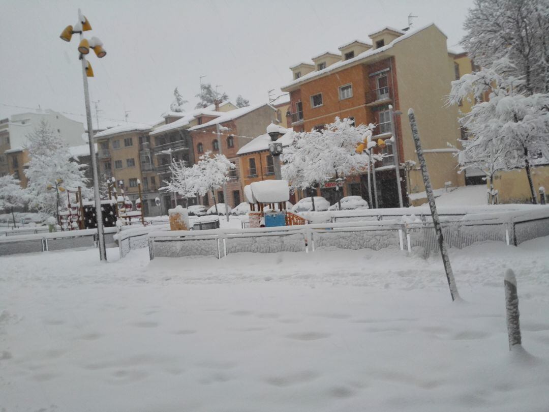 Episodio de nevadas registrado en Segovia el pasado invierno.