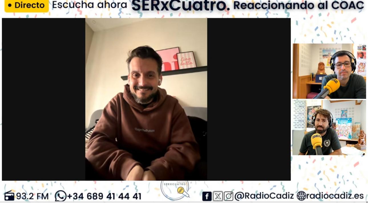 Antonio Jesús Pérez Fuentes 'Piru' en el reaccionando de SERxCuatro.