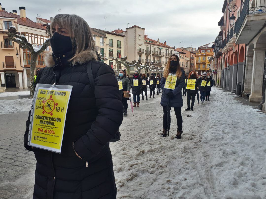 El sector de las peluquerías salió a la calle el pasado miércoles