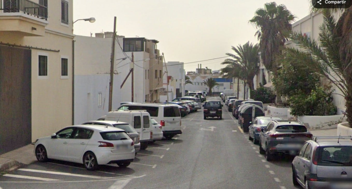 Una de las calles del barrio de Argana de Arrecife, capital de Lanzarote.