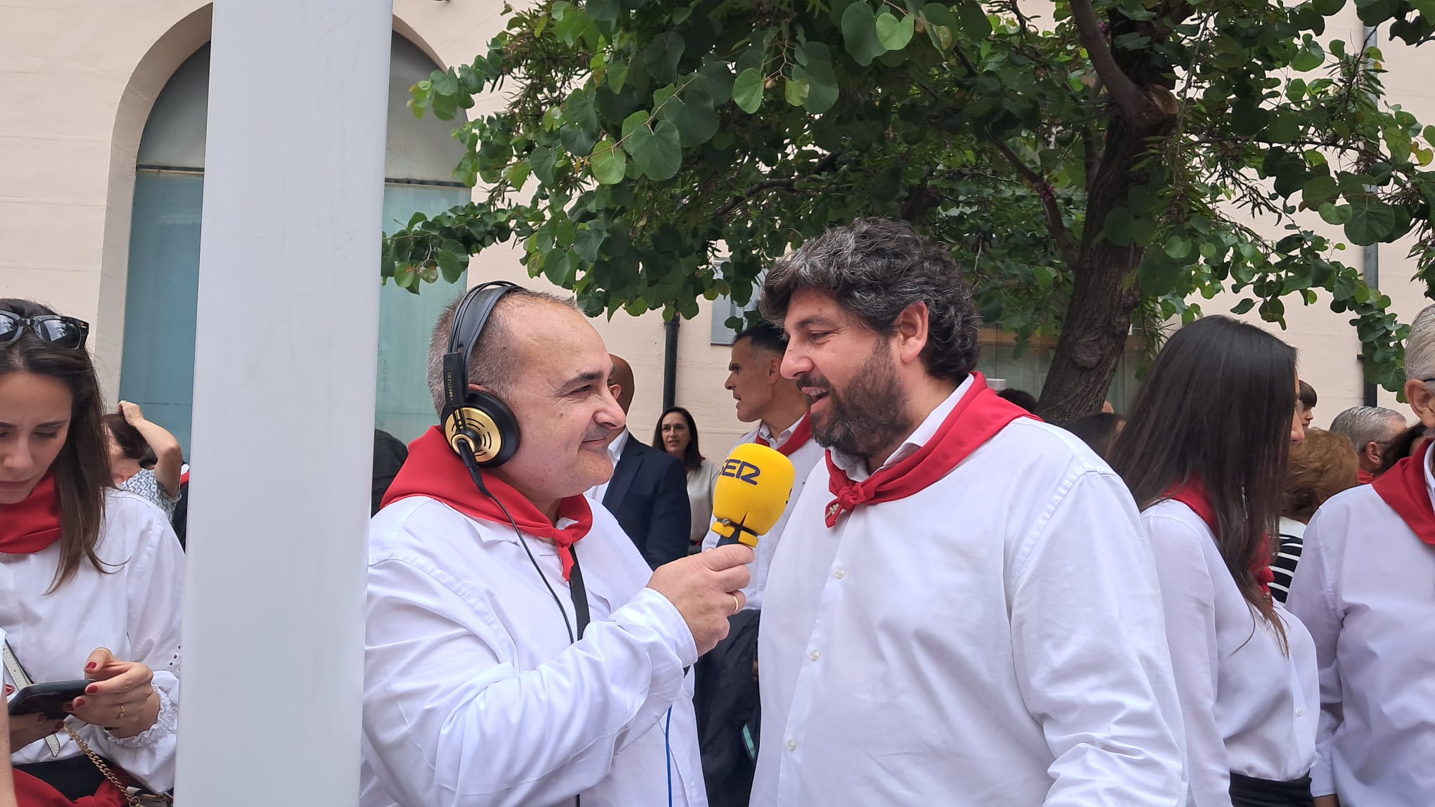 López Miras durante la celebración de los Caballos del Vino de caravaca