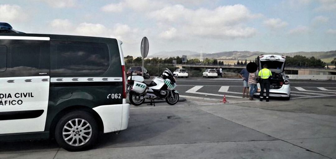 Control de alcoholemia de la Guardia Civil.