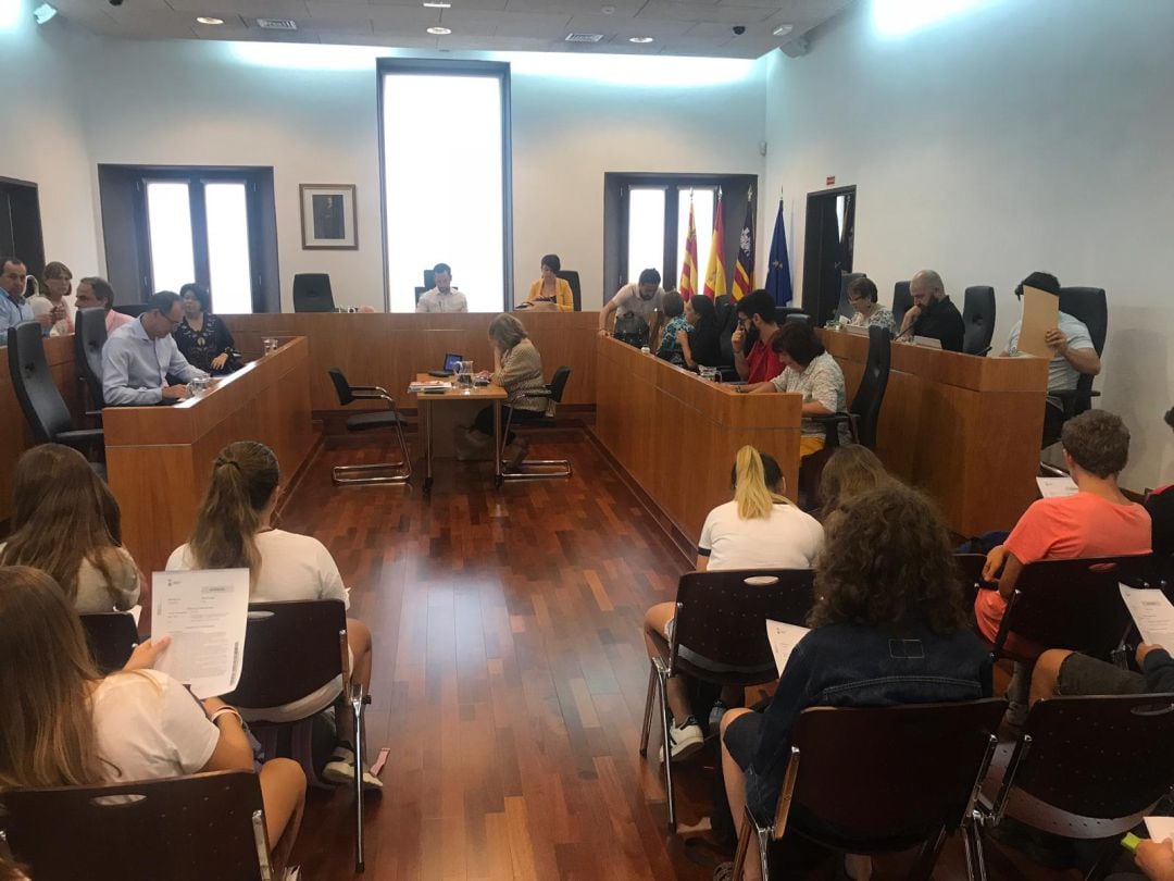 Imagen del pleno del Ayuntamiento de Ibiza