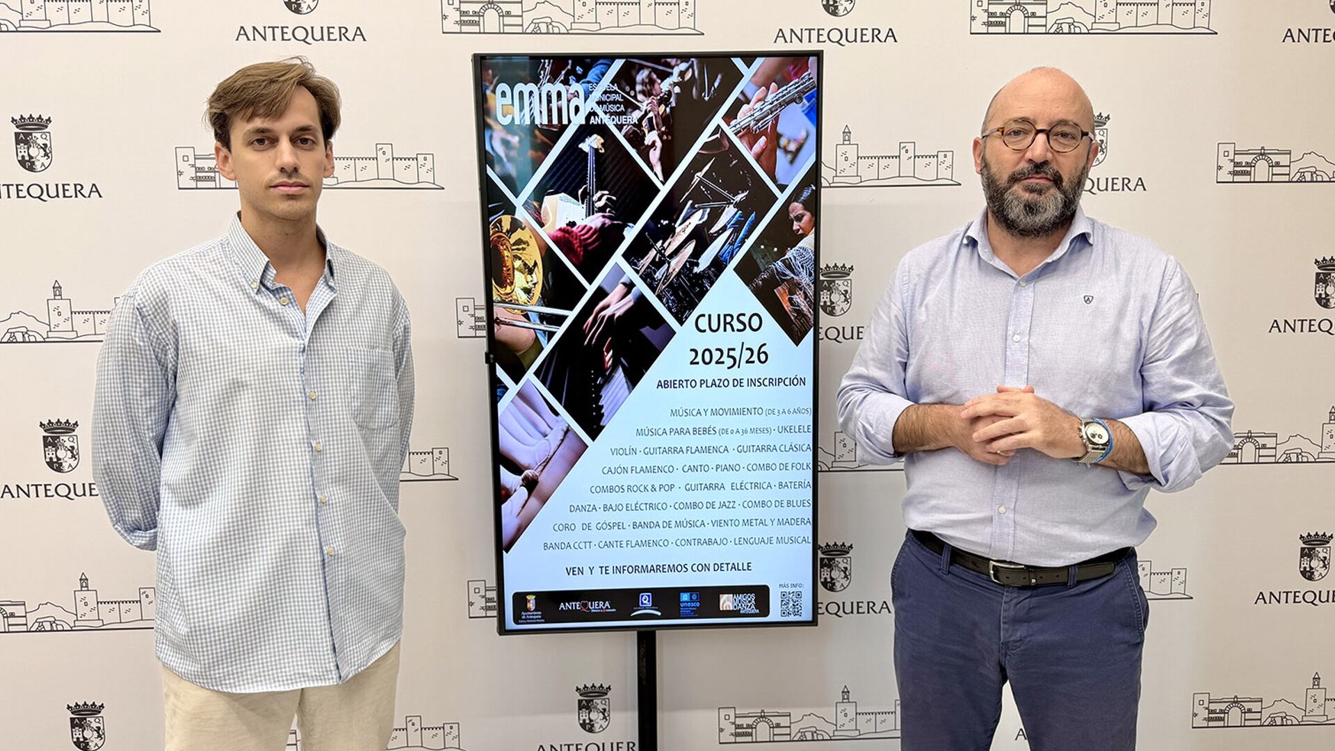 Joaquín Castro y José Medina Galeote presentan el nuevo curso de la EMMA