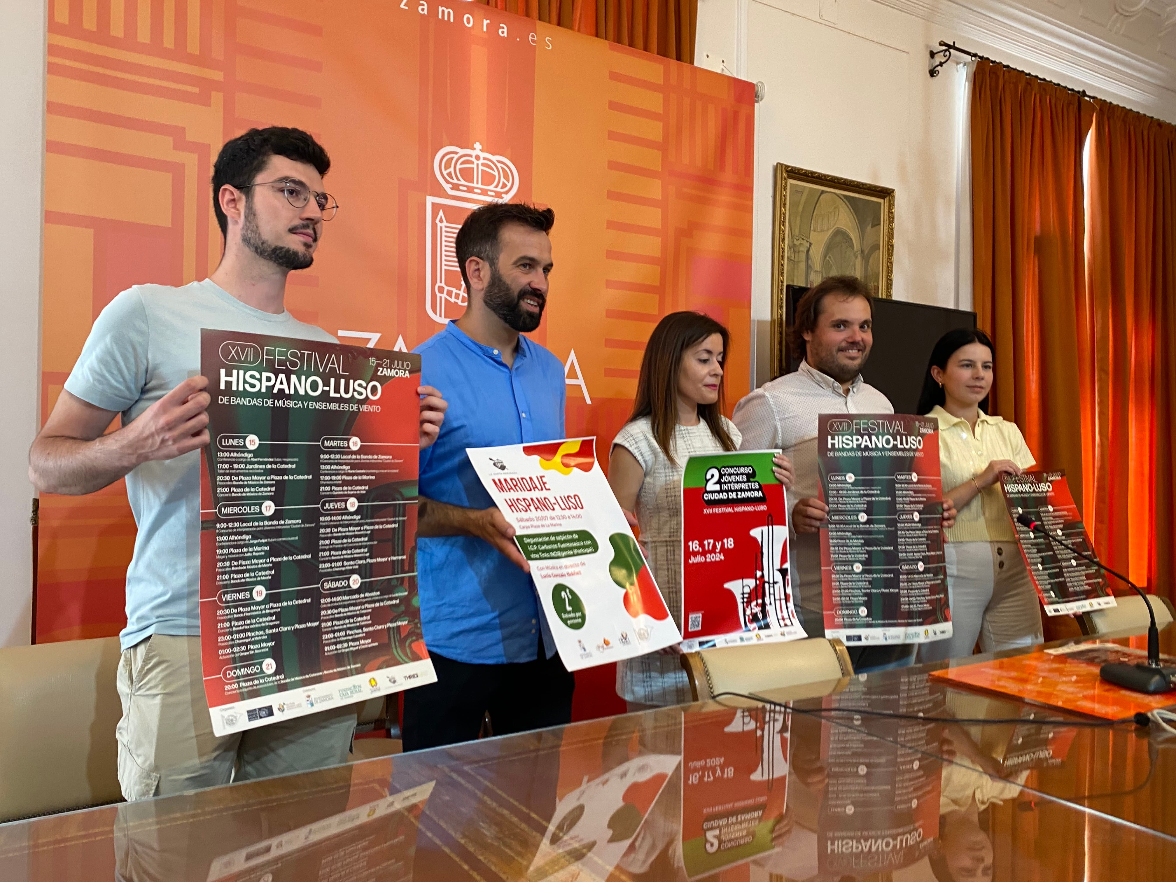 Presentación del XVII Festival de Bandas en el Ayuntamiento de Zamora