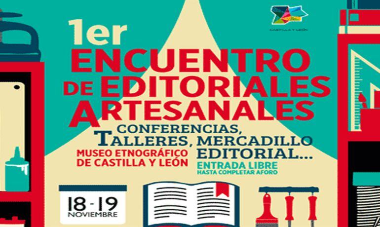 Cartel anunciador del I Encuentro de editoriales artesanales que se celebra este fin de semana en Zamora