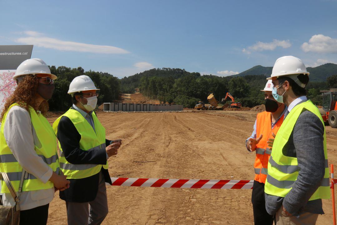 Inici de les obres de la variant d&#039;Anglès