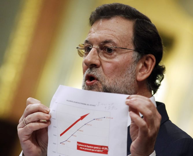 Rajoy le ha reprochado los últimos datos económicos al presidente