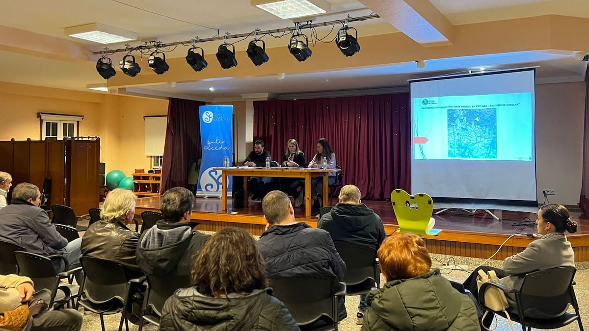 Marcos Troncoso, concejal de Saneamiento de Salceda, sobre el saneamiento en Entenza