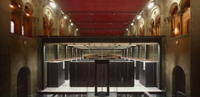 Una imatge de l'actual supercomputador Marenostrum