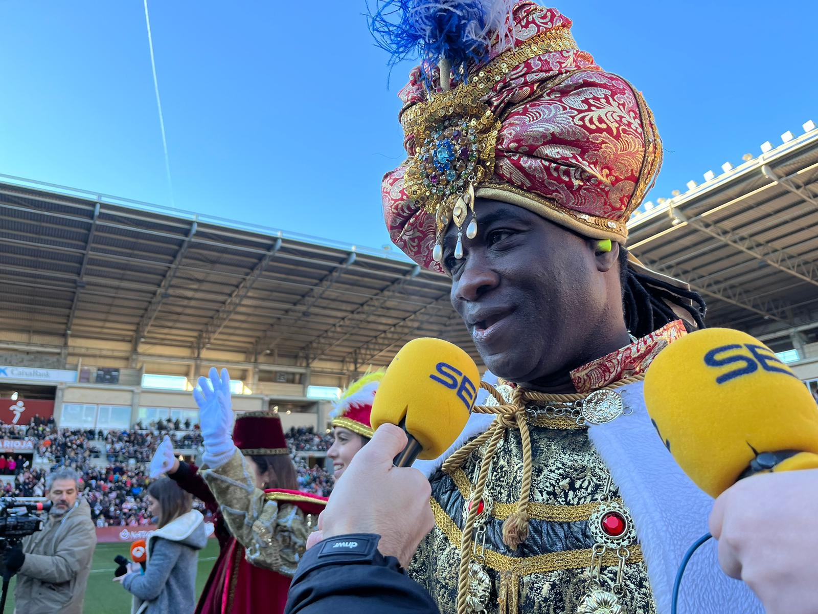 Llegada de Los Reyes Magos a Las Gaunas de Logroño